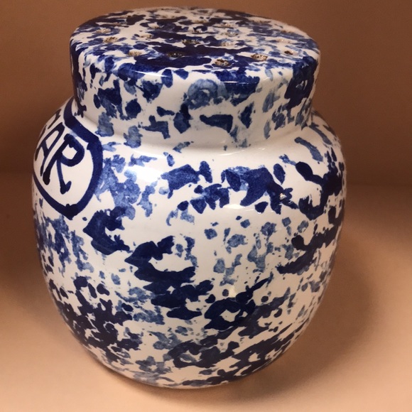 VTG Blue & White Glazed Pottery Sugar Shaker Made in Italy - Picture 2 of 6